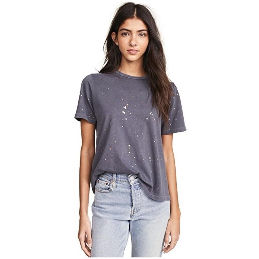 Revolve - Monrow, Splatter Foil Oversized Tee
